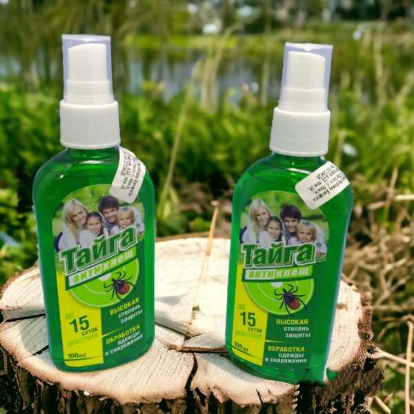 Спрей от клещей и других кровососущих насекомых 100 мл. / Средство антиклещ. Тайга